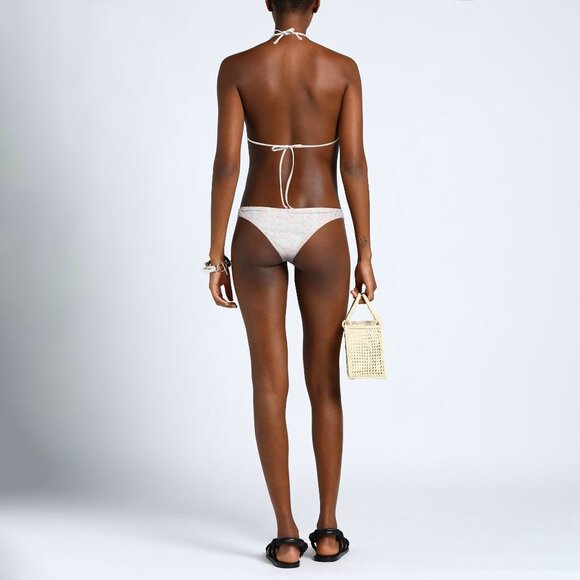 WIKINI Light green and pink flowers Bikini - Picture 3 of 10